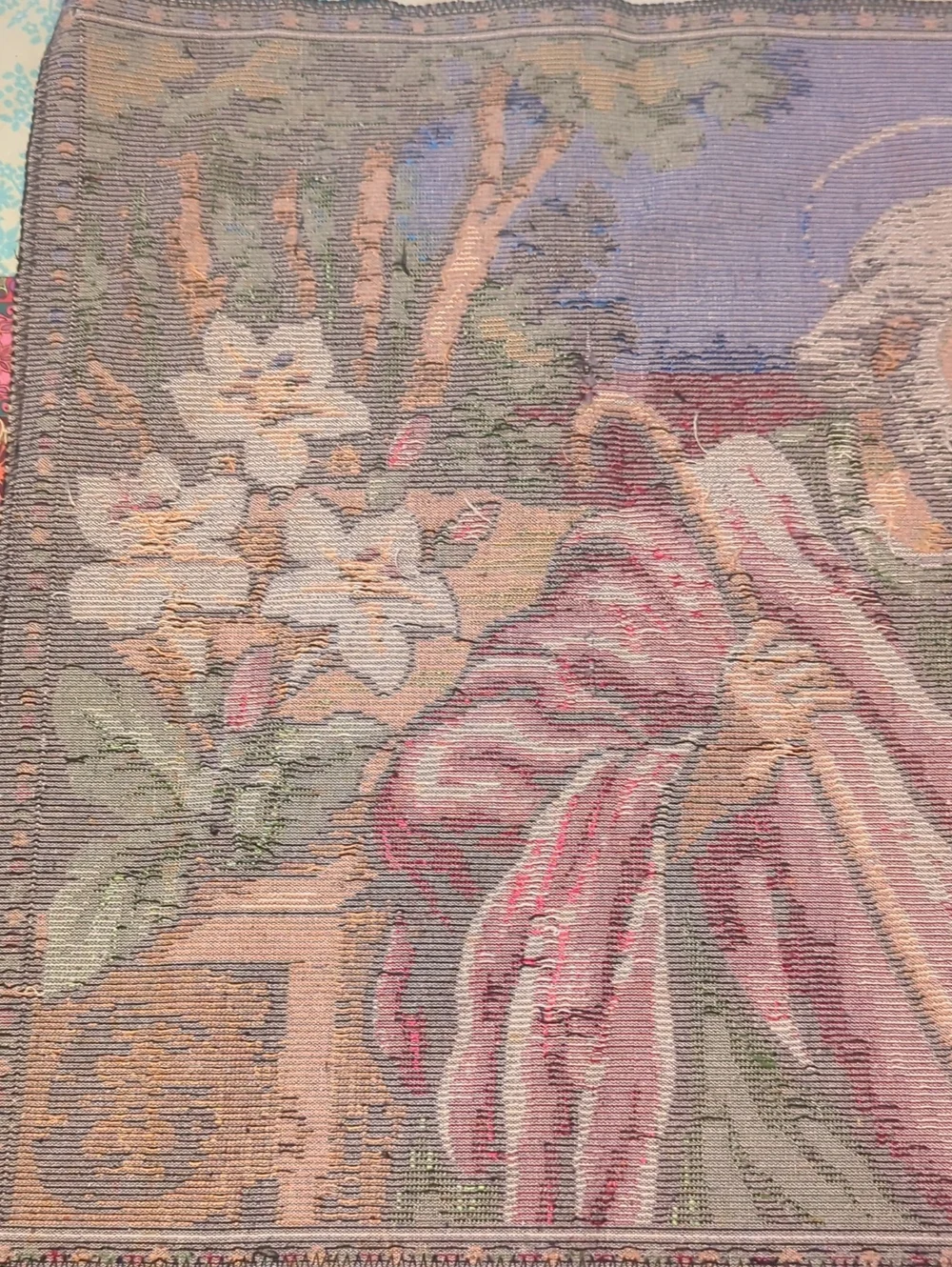 Vintage Holy Family TAPESTRY 39